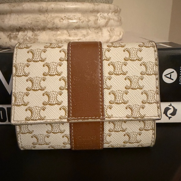 Celine Handbags - Celine Triomphe Compact Wallet